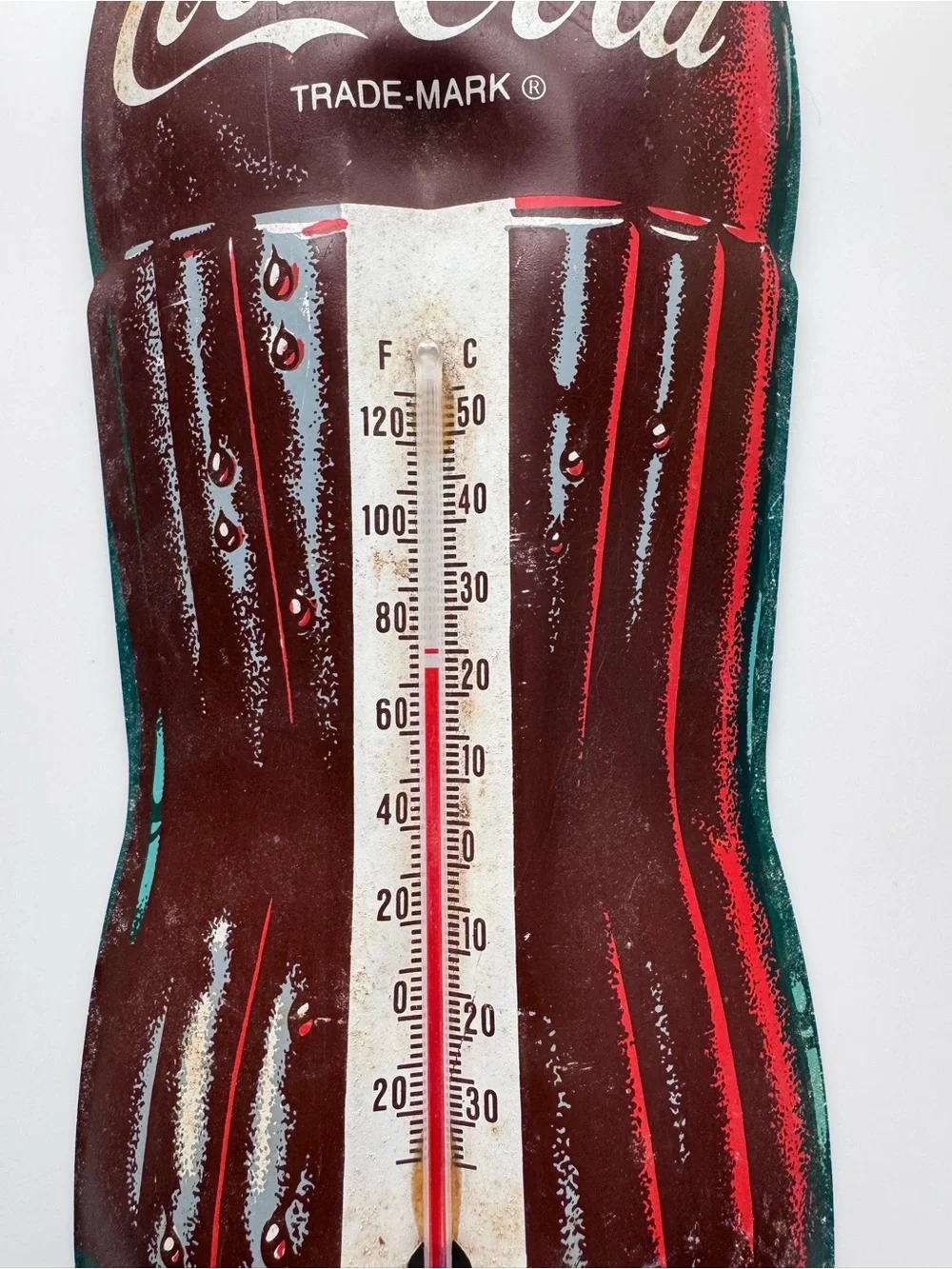 Vintage Coca-Cola Brand Bottle Shaped Taylor 859 Thermometer